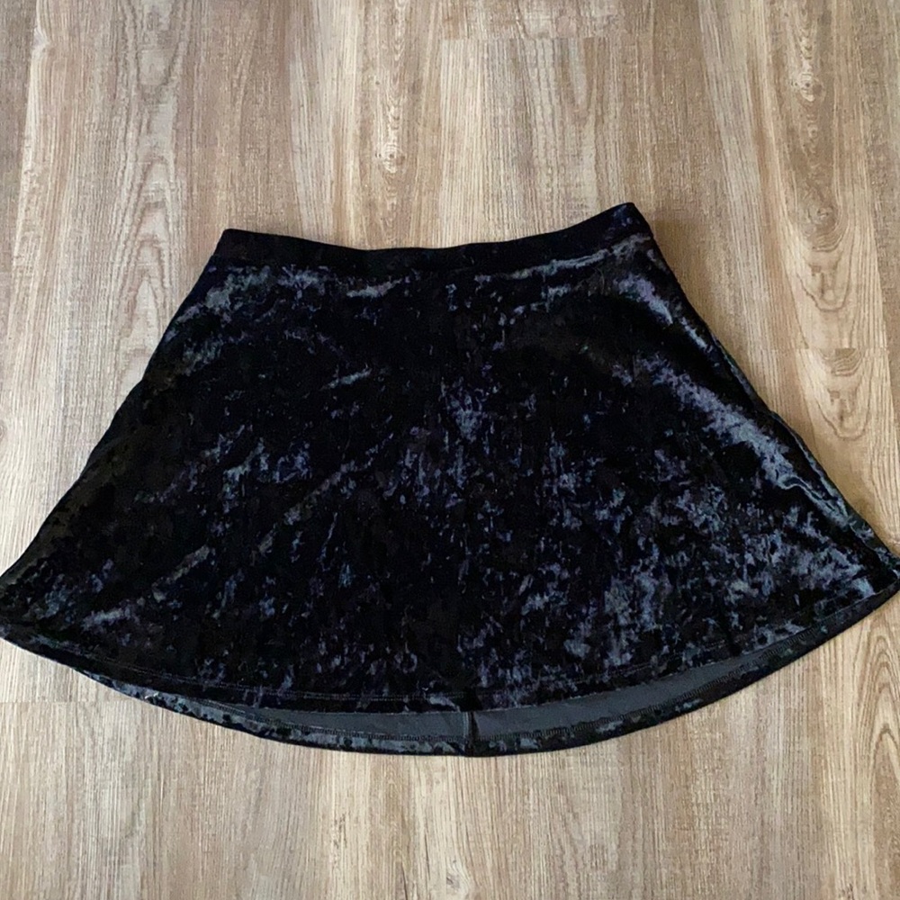 Express Crushed Velvet Skirt
